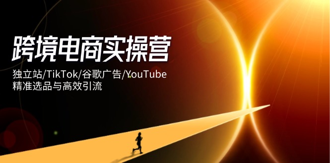 跨境电商实操营:独立站/TikTok/谷歌广告/YouTube,精准选品与高效引流