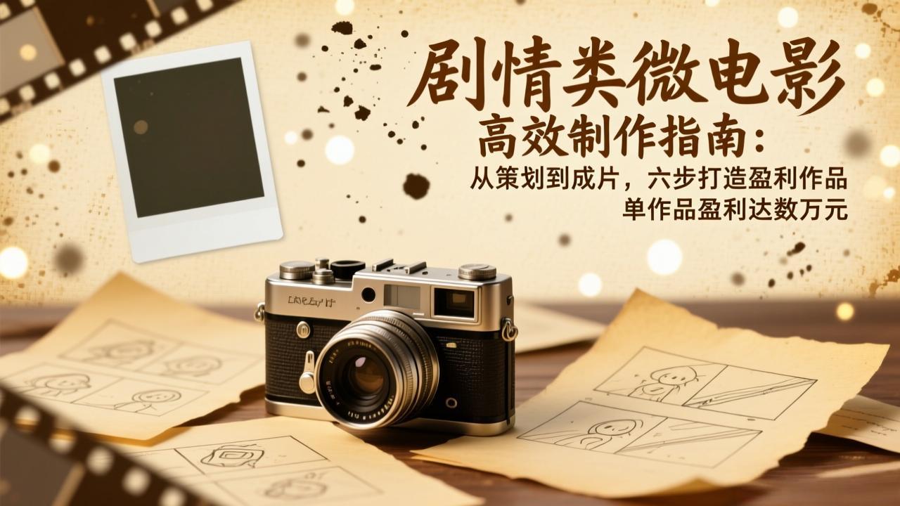 剧情类微电影高效制作指南:从策划到成片,六步打造盈利作品,单作品盈利达数万元
