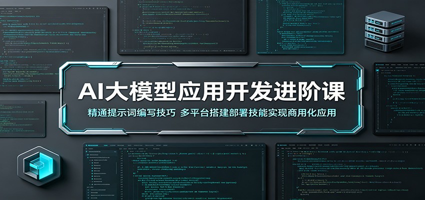 AI大模型应用开发进阶课：精通提示词编写技巧，多平台搭建部署技能实现商用化应用
