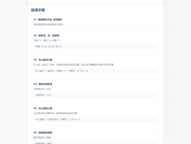 小六壬排盘工具源码 自适应双端