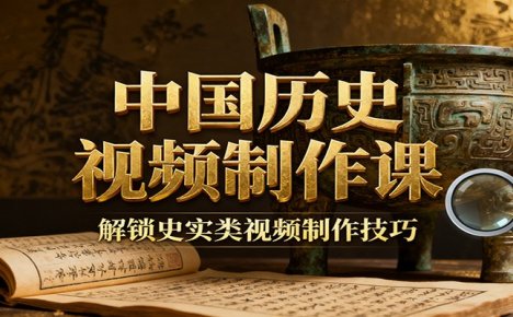 中国历史视频制作课：疆域地图集+参考文案+练习素材，解锁史实类视频制作技巧