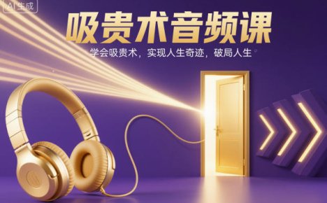 吸贵术音频课,学会吸贵术,实现人生奇迹,破局人生