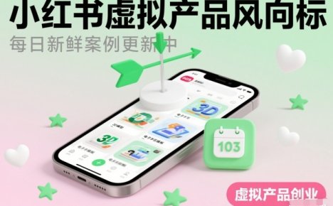 小红书虚拟产品风向标(每日新鲜案例更新中)