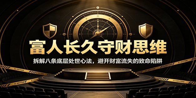 富人长久守财思维：拆解八条底层处世心法，避开财富流失的致命陷阱