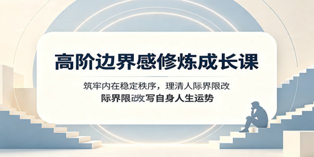 高阶边界感修炼成长课：筑牢内在稳定秩序，理清人际界限改写自身人生运势
