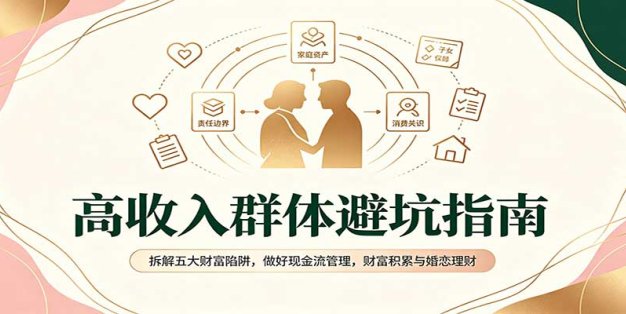 高收入群体避坑指南：拆解五大财富陷阱，做好现金流管理，财富积累与婚恋理财