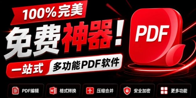 100%完美免费神器！一站式多功能PDF软件，支持PDF格式转换压缩编辑等，简约无广告，太Nice了JOPDF