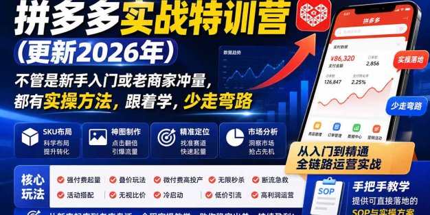 拼多多实战特训营(更新0917