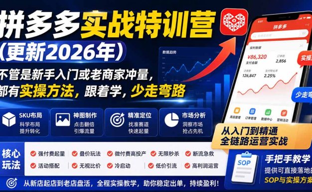 拼多多实战特训营(更新0917