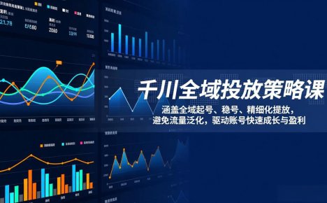 千川全域投放策略课:涵盖全域起号、稳号、精细化投放,避免流量泛化,驱动账号快速成长与盈利