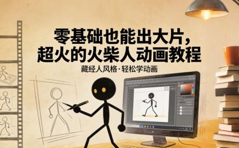 零基础也能出大片,超火的火柴人动画教程(藏经人风格)
