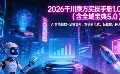2026 千川乘方实操手册 1.0(含全域宝典 5.0
