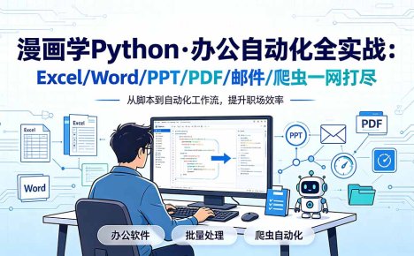 漫画学Python·办公自动化全实战:Excel/Word/PPT/PDF/邮件/爬虫一网打尽