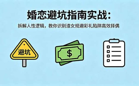 付费文章:婚恋避坑指南实战:拆解人性逻辑,教你识别渣女规避彩礼陷阱高效择偶