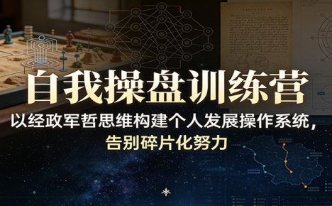 自我操盘训练营：以经政军哲思维构建个人发展操作系统，告别碎片化努力