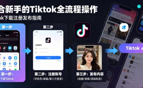 Tiktok下载注册发布,适合新手的Tiktok全流程操作