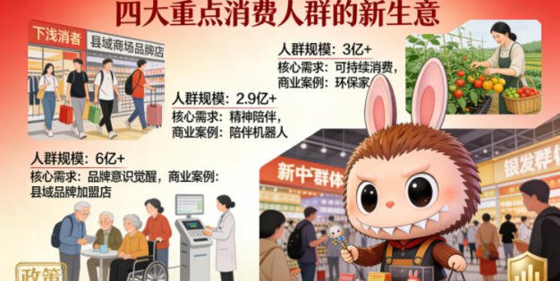 付费文章：国家看好的机会(三)：四大重点消 费人群的新生意