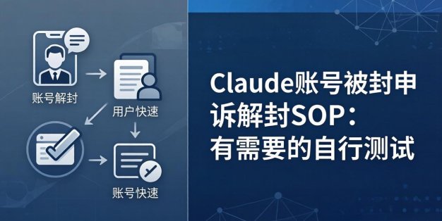 Claude账号被封申诉解封SOP：有需要的自行测试