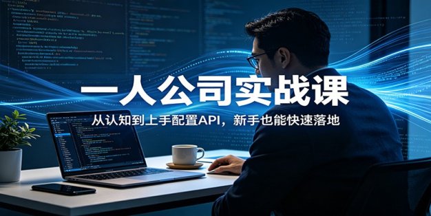 一人公司实战课：从认知到上手配置API，新手也能快速落地