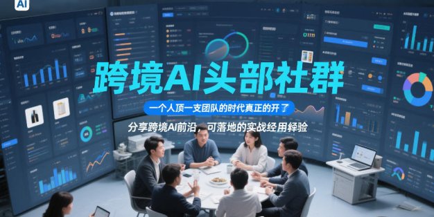 跨境AI头部社群，一个人顶一支团队的时代真正的开始了，分享跨境AI前沿，可落地的实战经验(更新6月29日)