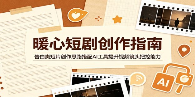 暖心短剧创作指南：告白类短片创作思路搭配AI工具提升视频镜头把控能力