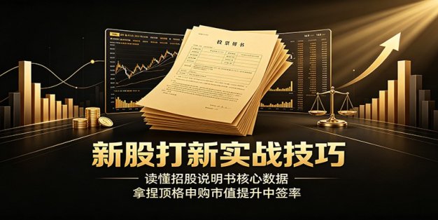 新股打新实战技巧：读懂招股说明书核心数据，拿捏顶格申购市值提升中签率