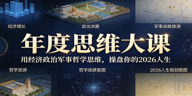 年度思维大课，用经济政治军事哲学思维，操盘你的2026人生