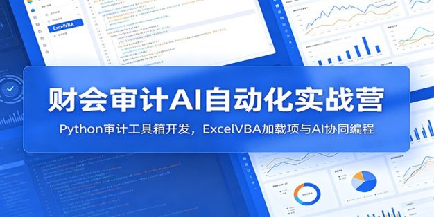 财会审计AI自动化实战营：Python审计工具箱开发，ExcelVBA加载项与AI协同编程