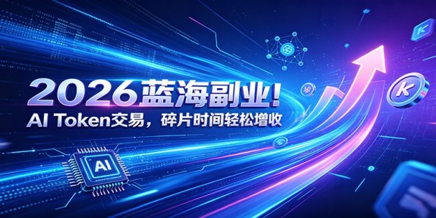 2026蓝海副业！AI Token交易，碎片时间轻松增收