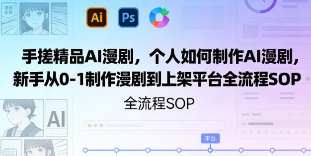 手搓精品AI漫剧，个人如何制作AI漫剧，新手从0-1制作漫剧到上架平台全流程SOP