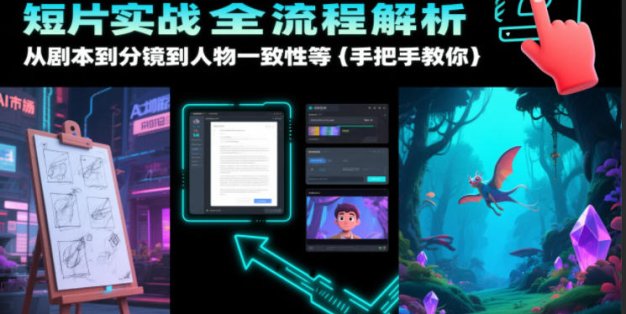 AI生成动画电影视频短片实战全流程解析，从剧本到分镜到人物一致性等手把手教你