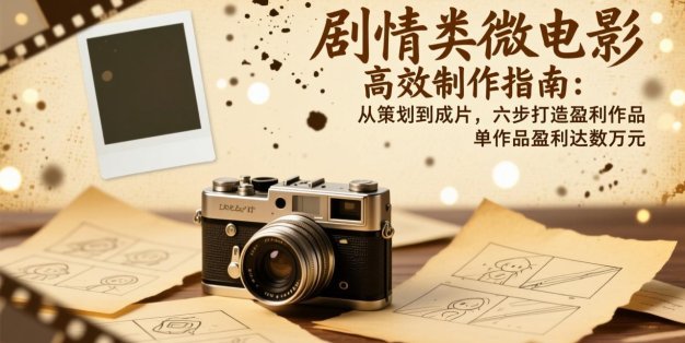 剧情类微电影高效制作指南：从策划到成片，六步打造盈利作品，单作品盈利达数万元