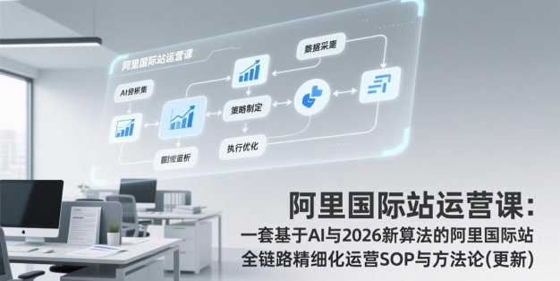阿里国际站运营课：一套基于AI与2026新算法的阿里国际站全链路精细化运营SOP与方法论(更新