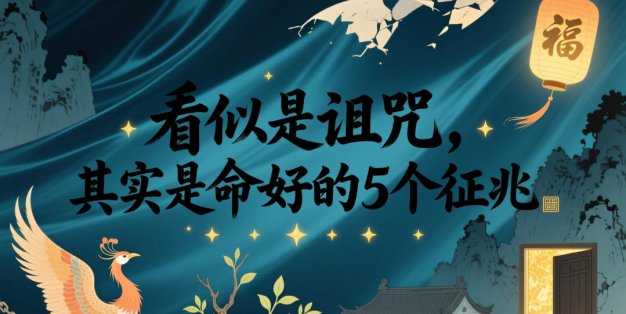 付费文章：看似是诅咒，其实是命好的5个征兆