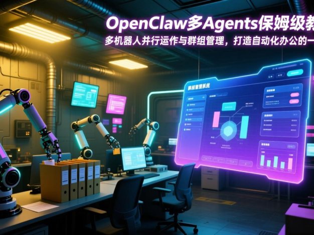 OpenClaw多Agents保姆级教程：多机器人并行运作与群组管理，打造自动化办公的一人军团