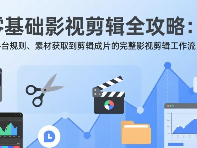 零基础影视剪辑全攻略:从平台规则、素材获取到剪辑成片的完整影视剪辑工作流