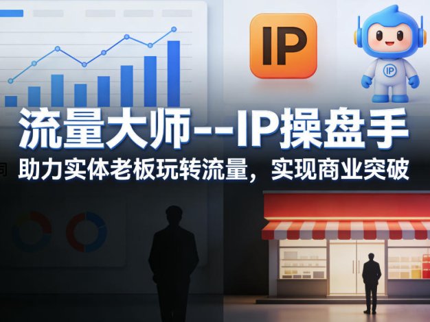 流量大师—IP操盘手，助力实体老板玩转流量，实现商业突破