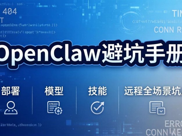 OpenClaw避坑手册：部署+模型+技能+远程全场景坑点，一次性给你说全，少走弯路